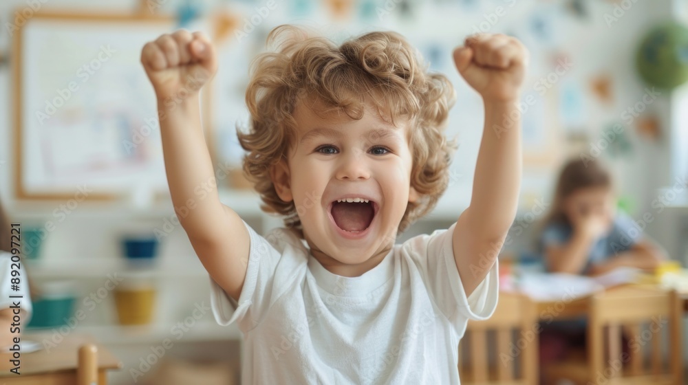 The cute students eager to active learning in the classroom. The cute students eager to active learning in the classroom.