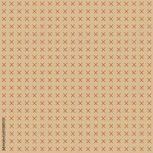 Φωτογραφία Hand drawn x-shaped stitches seamless pattern