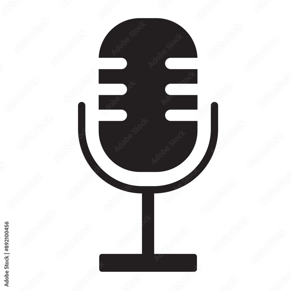 Microphones icons set, Mic icons, Podcast talk radio sound buttons, Vector illustration. Eps 10. Microphones icons set, Mic icons, Podcast talk radio sound buttons, Vector illustration. Eps 10.
