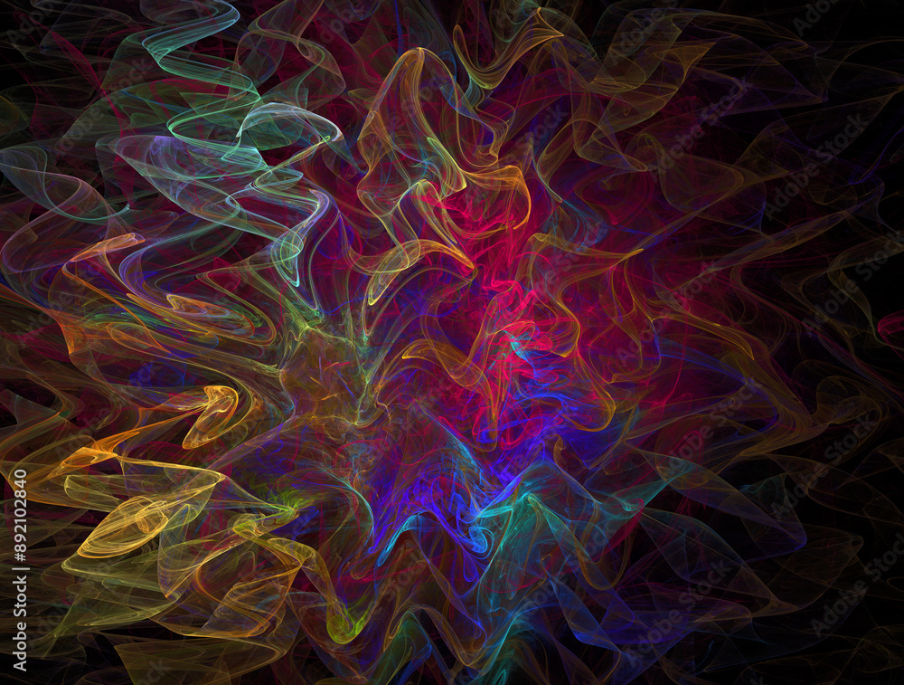 Obraz premium Imaginatory fractal abstract background Image