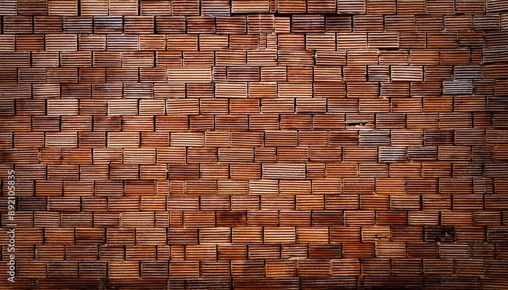木製のレンガの壁の背景画像(Background image of a woof brick wall texture.)
木製のレンガの壁の背景画像(Background image of a woof brick wall texture.)