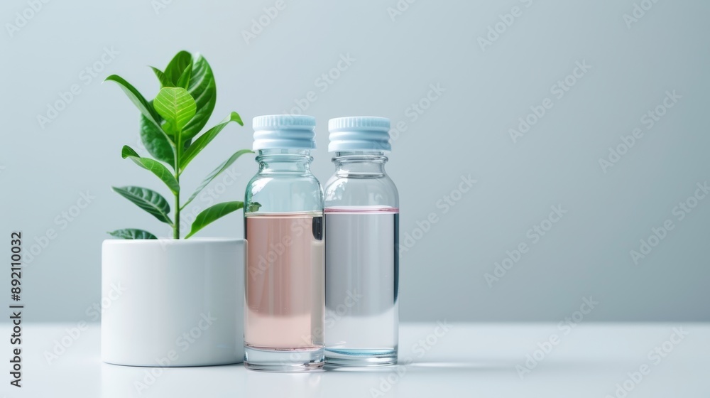 Skincare Serums with Green Plant Skincare Serums with Green Plant