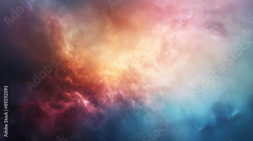 A colorful space background with a lot of stars © CtrlN