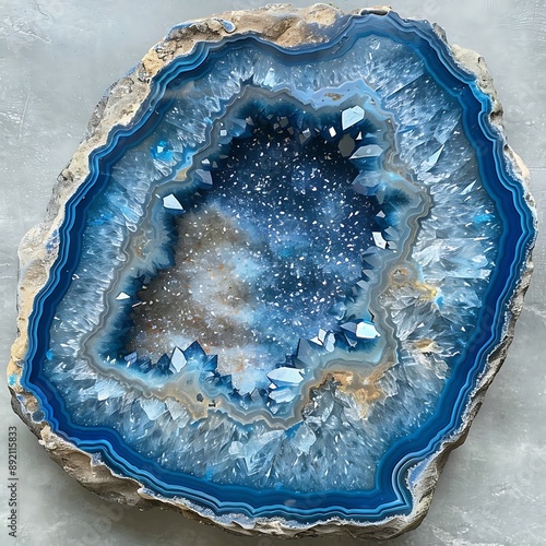 Wallpaper Mural blue and white quartz Torontodigital.ca