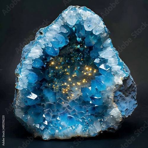 Wallpaper Mural blue and green crystals Torontodigital.ca