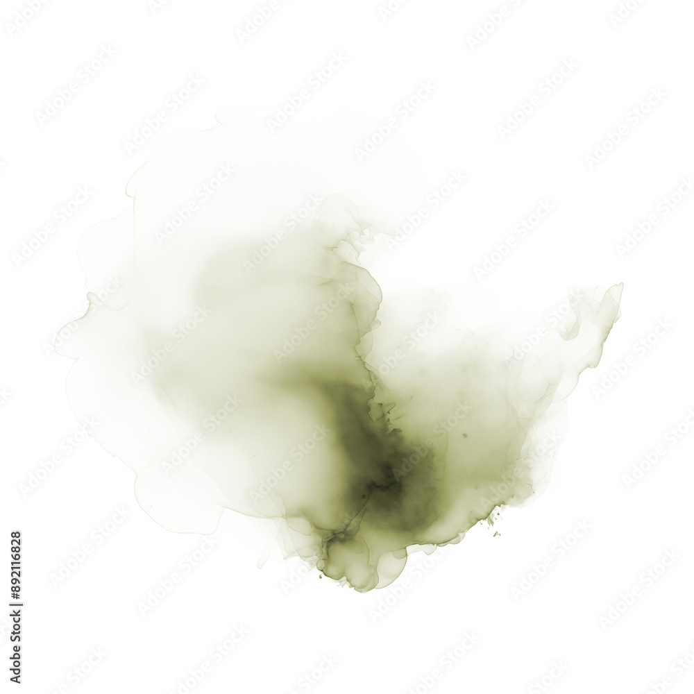 Green watercolor splash on transparent background Green watercolor splash on transparent background