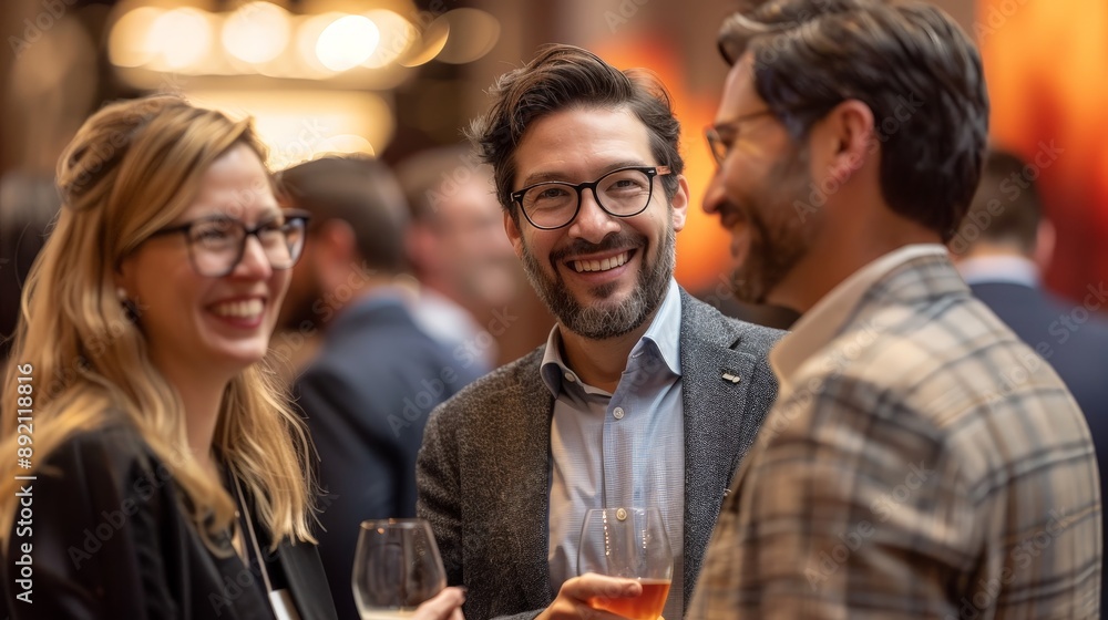 Business professionals networking at a corporate event Business professionals networking at a corporate event