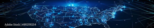Digital Fortress USA: A Visual Representation of Cybersecurity Measures and Data Defense Across the United States