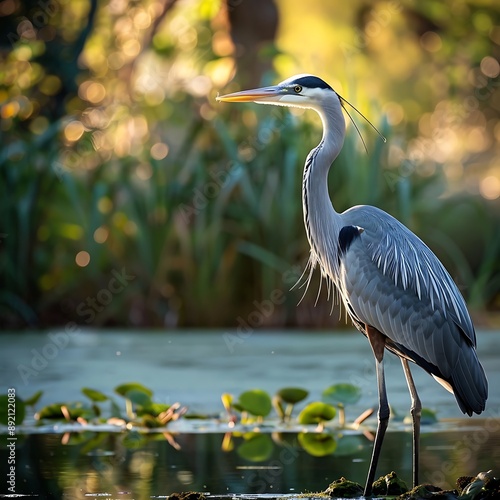 Wallpaper Mural great blue heron ardea cinerea Torontodigital.ca
