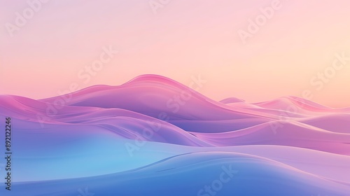 Soft color transitions blend seamlessly, shaping a calming gradient wave in minimalist compositions.