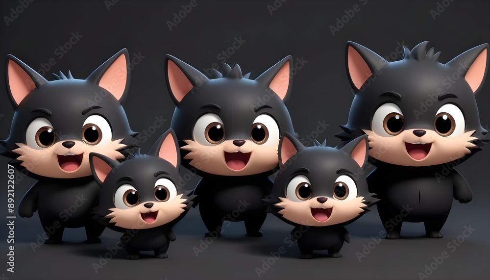 Fototapeta premium Clear Plain Shiny Soft Vintage Bokeh Cloudy Wave Like Geometric Black Background or Texture