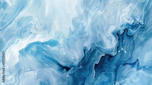 Blue marble abstract background featuring colorful ink and watercolor motion, offering a stunning visual for wallpape photo