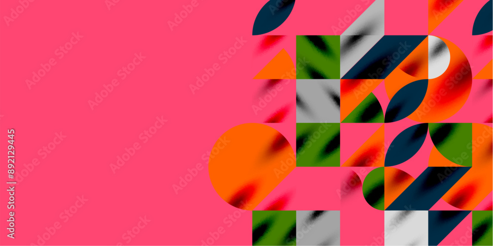 Triangles, round triangles and circles techno art. Vector Illustration For Wallpaper, Banner, Background, Card, Book Illustration, landing page Triangles, round triangles and circles techno art. Vector Illustration For Wallpaper, Banner, Background, Card, Book Illustration, landing page