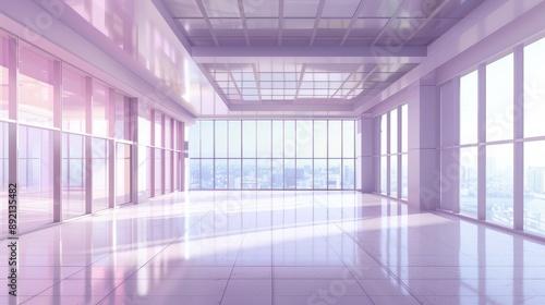 Wallpaper Mural Empty office open space interior. Business conference company background Torontodigital.ca