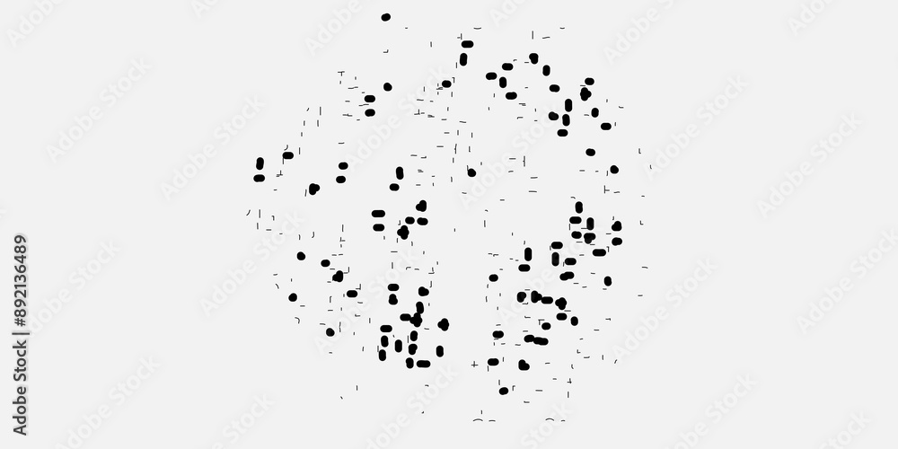 Black vector pattern with ball dots. Geometric example of repeating circles on a white background in halftone style. Black vector pattern with ball dots. Geometric example of repeating circles on a white background in halftone style.