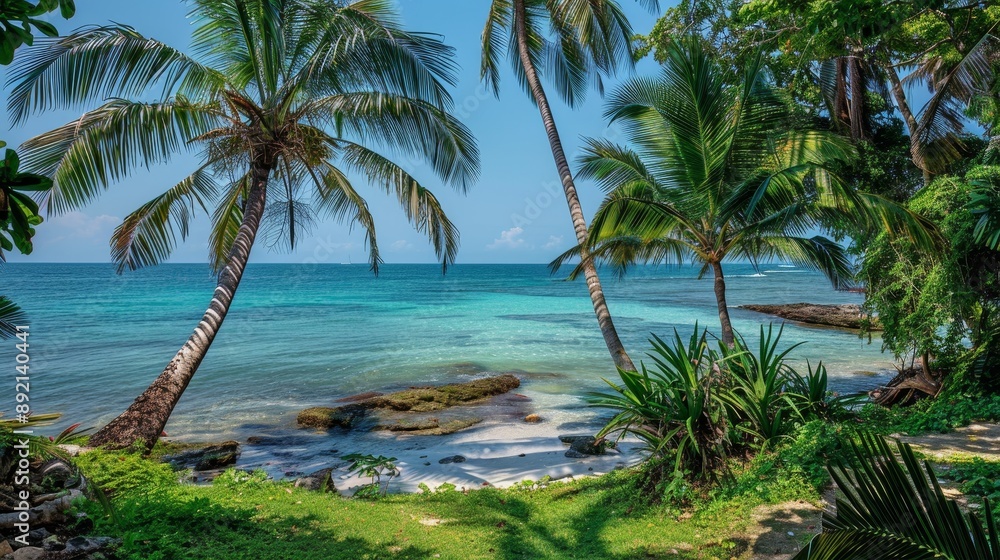 Escape to a tranquil seaside paradise where towering palms frame sparkling turquoise waters. Relax and rejuvenate in this tropical haven, where worries dissolve in the gentle breeze. Escape to a tranquil seaside paradise where towering palms frame sparkling turquoise waters. Relax and rejuvenate in this tropical haven, where worries dissolve in the gentle breeze.