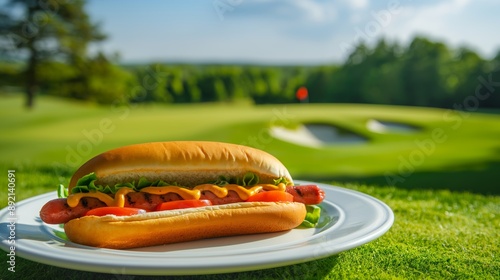 Hot Dog on Golf Course