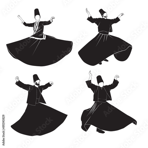 Sufi dancers perform whirl dances to get closer to God