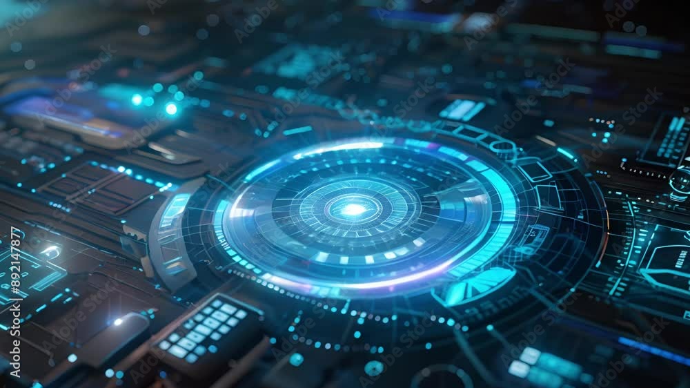 Advanced Futuristic Technology Interface Advanced Futuristic Technology Interface