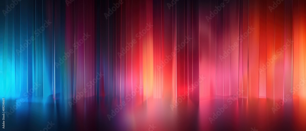 Gradient Light Strips, Vertical colored light beams blending seamlessly, Modern Spectrum. Gradient Light Strips, Vertical colored light beams blending seamlessly, Modern Spectrum.