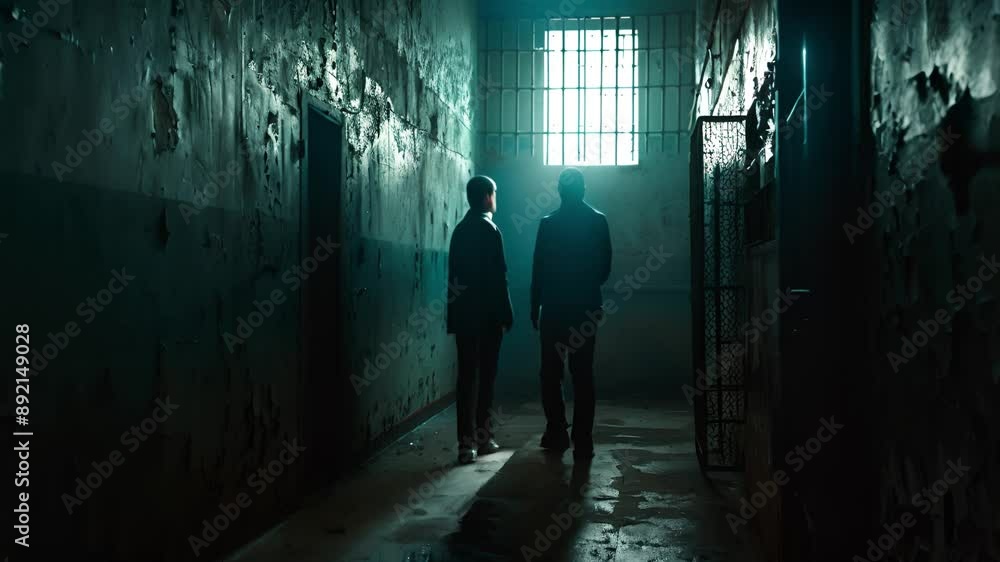 Two Figures in a Prison Cell Two Figures in a Prison Cell