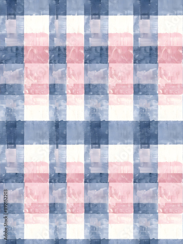 Seamless pattern of pastel colors gingham fabric texture