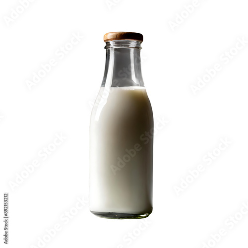 Classic Milk in a Glass Bottle