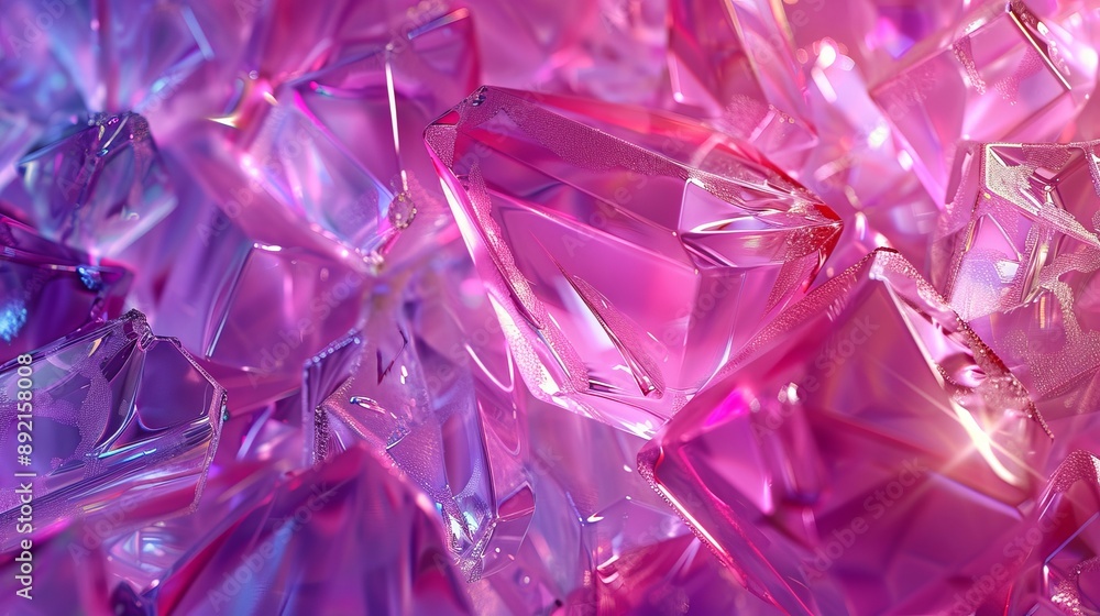 Close Up Of Pink Crystal Texture Close Up Of Pink Crystal Texture