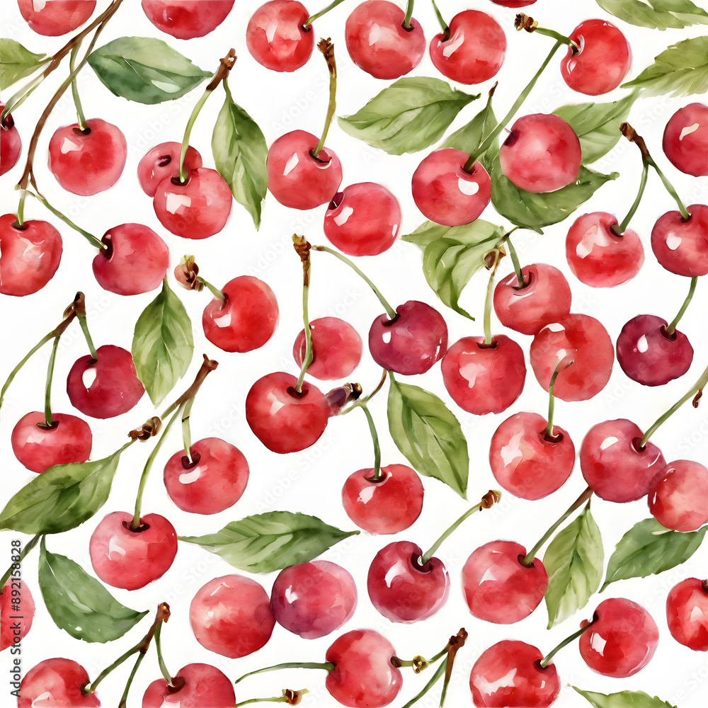 seamless pattern of cherry seamless pattern of cherry