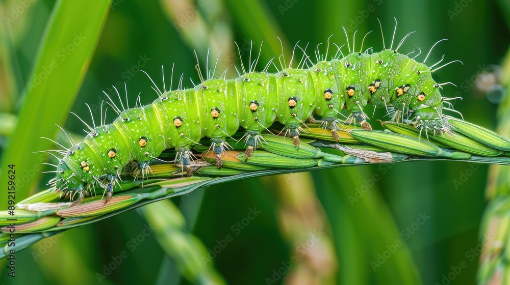 Significance of the rice leaf folder caterpillar on rice plants