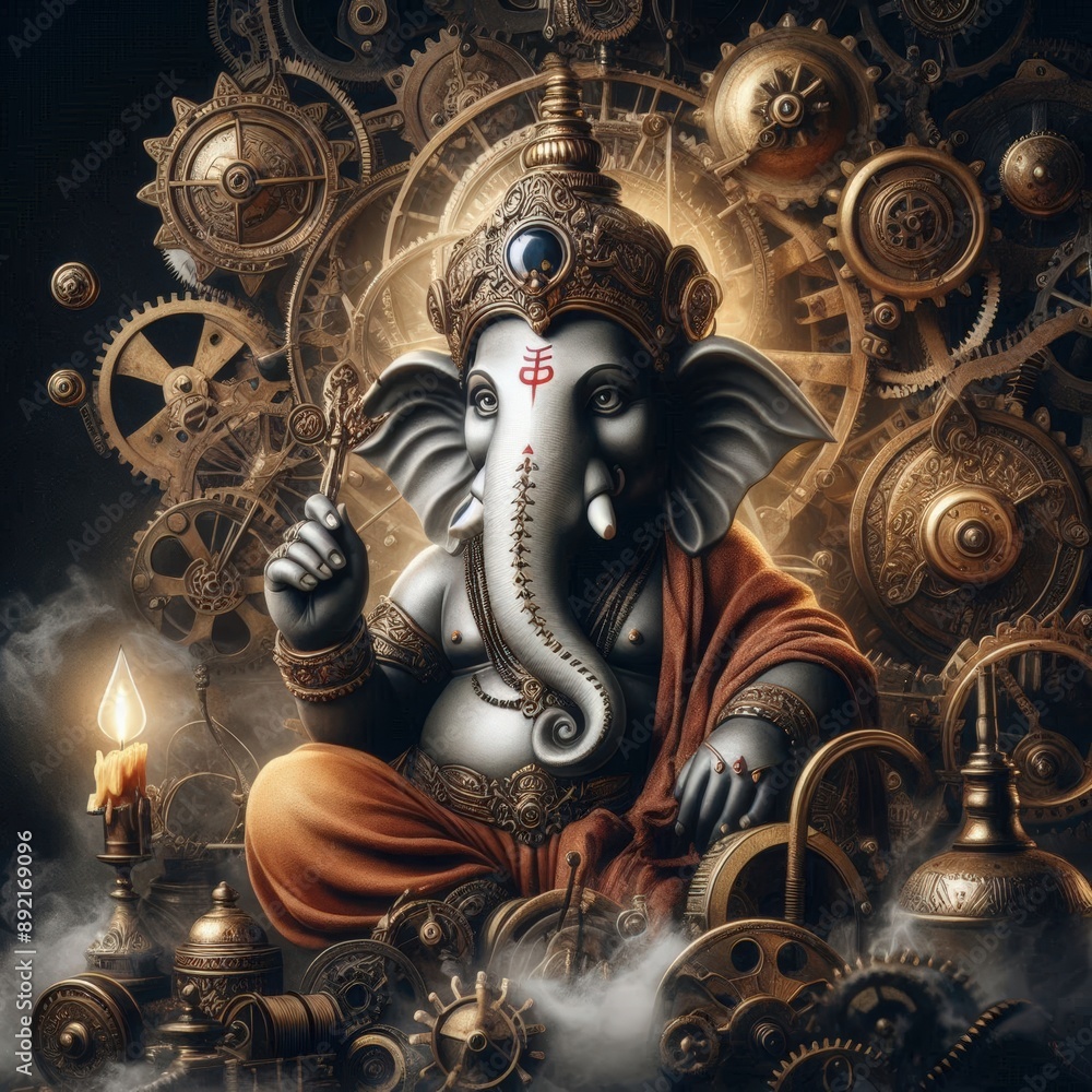 Fototapeta premium Hindu lord Ganesha | Ganpati | Ganesh | Ganpati festival | Ganesh Chaturthi