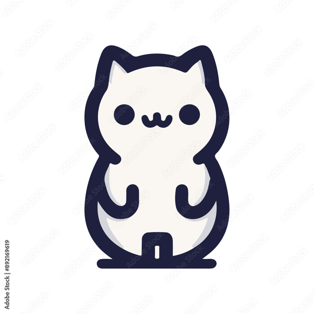 cute cat sticker vector illustration cute cat sticker vector illustration