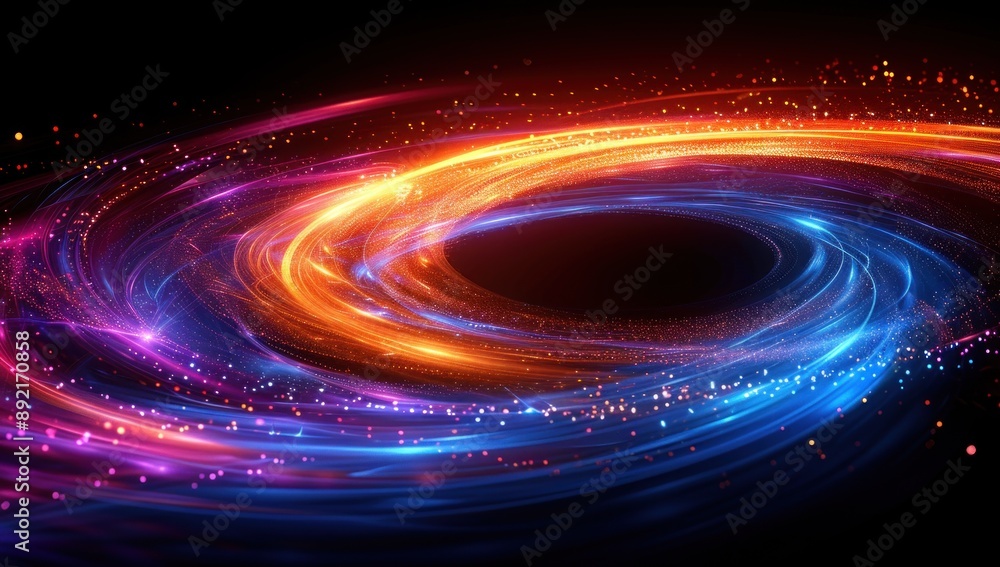 Abstract Swirling Lights with Dynamic Colors Abstract Swirling Lights with Dynamic Colors