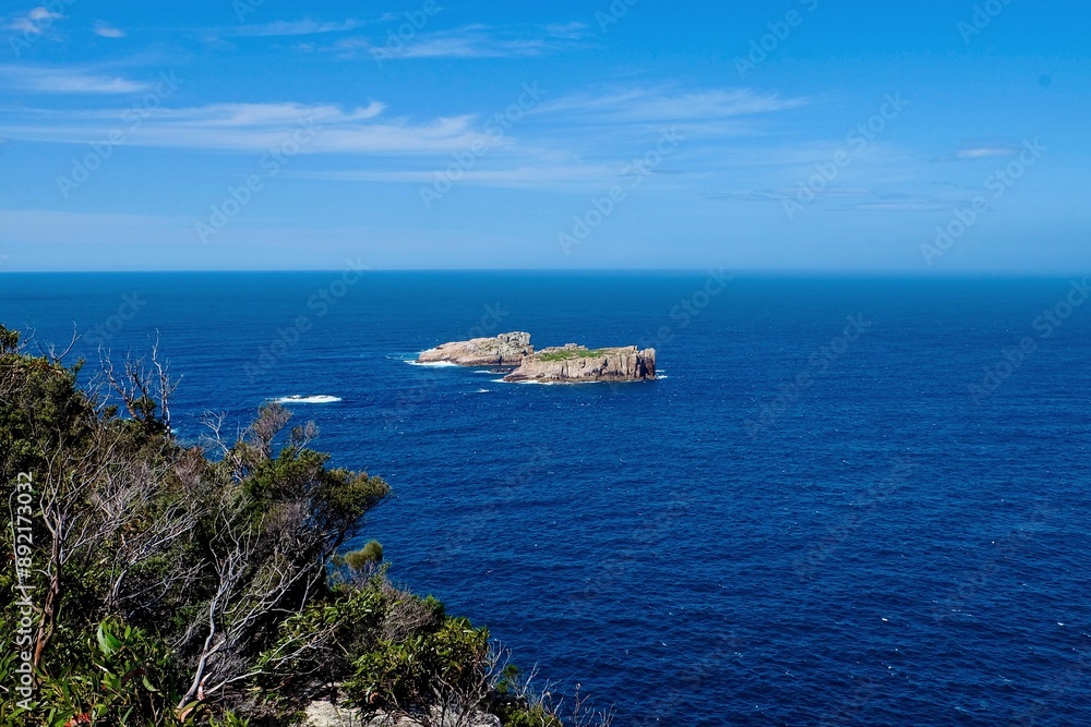 Cape Tourville, lighthouse, Freycinet peninsula, Tasman wilderness, Tassie, Tasmania, Australia Cape Tourville, lighthouse, Freycinet peninsula, Tasman wilderness, Tassie, Tasmania, Australia