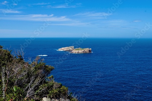 Cape Tourville, lighthouse, Freycinet peninsula, Tasman wilderness, Tassie, Tasmania, Australia  photo