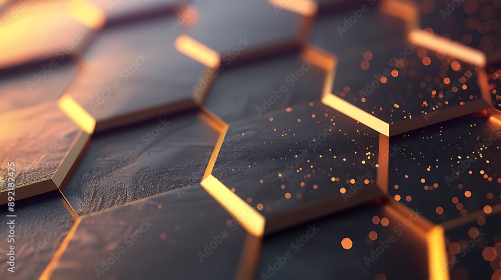 Stunning Hexagonal Metallic Surface with Glimmering Details for Modern Design and Creative Backgrounds Stunning Hexagonal Metallic Surface with Glimmering Details for Modern Design and Creative Backgrounds