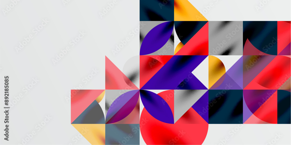 Triangles, round triangles and circles techno art. Vector Illustration For Wallpaper, Banner, Background, Card, Book Illustration, landing page Triangles, round triangles and circles techno art. Vector Illustration For Wallpaper, Banner, Background, Card, Book Illustration, landing page