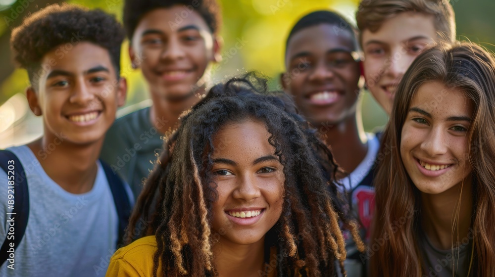 A group of young people standing next to each other A group of young people standing next to each other