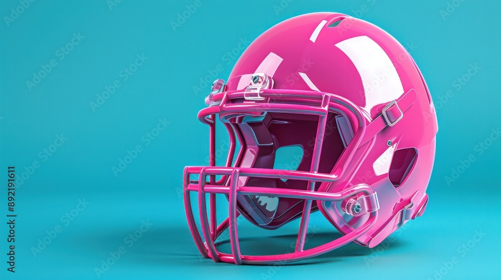 Pink American Football Helmet Head Protection Sports Equipment Fun Game Competition Kitsch Pink American Football Helmet Head Protection Sports Equipment Fun Game Competition Kitsch