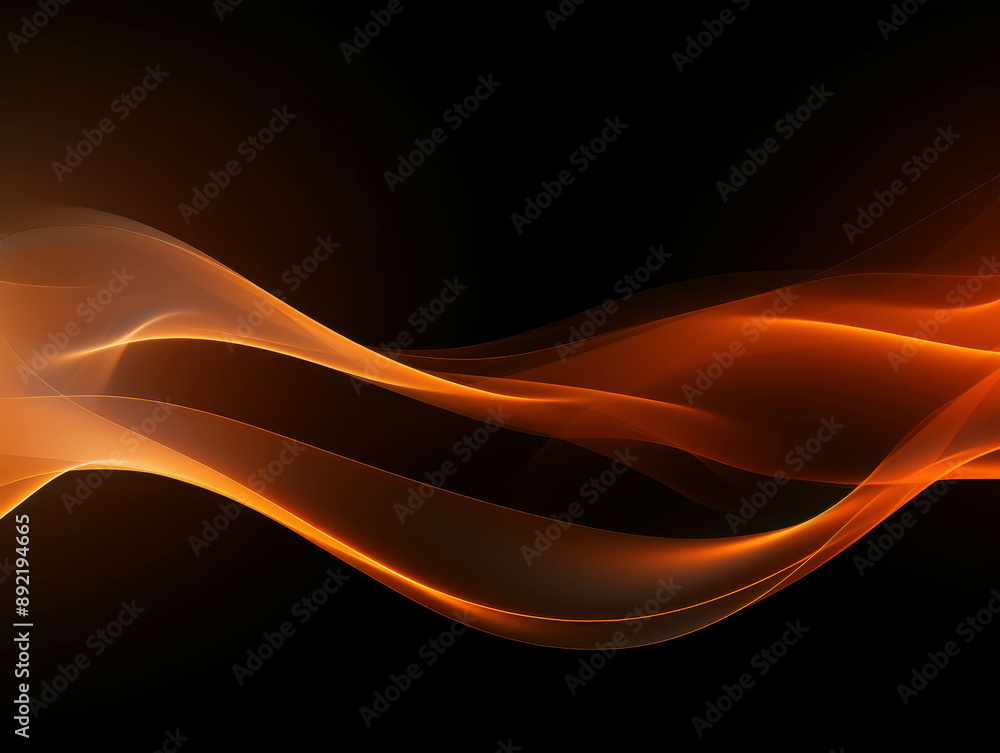 Flowing Curves of Fiery Orange Light Creating an Abstract and Dynamic Pattern on a Dark Background Flowing Curves of Fiery Orange Light Creating an Abstract and Dynamic Pattern on a Dark Background