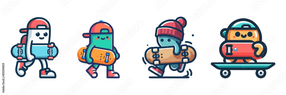 character with skateboard character with skateboard