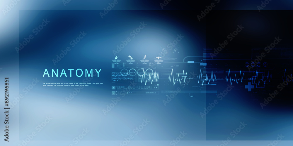 2D illustration medical structure background 2D illustration medical structure background