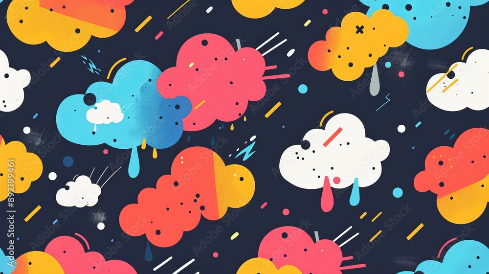 Colorful Cloud Pattern Colorful Cloud Pattern