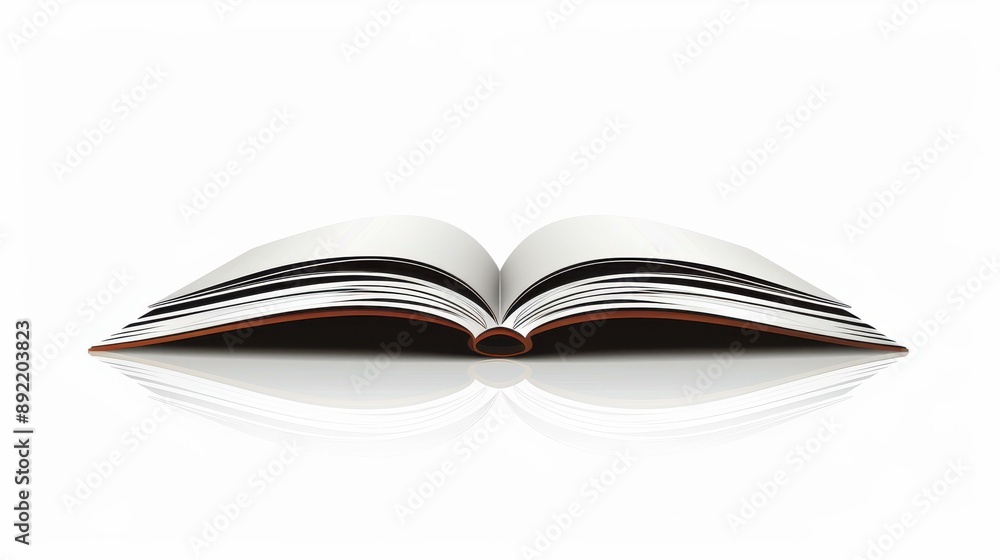 An open book full of wisdom on a white backdrop. An open book full of wisdom on a white backdrop.