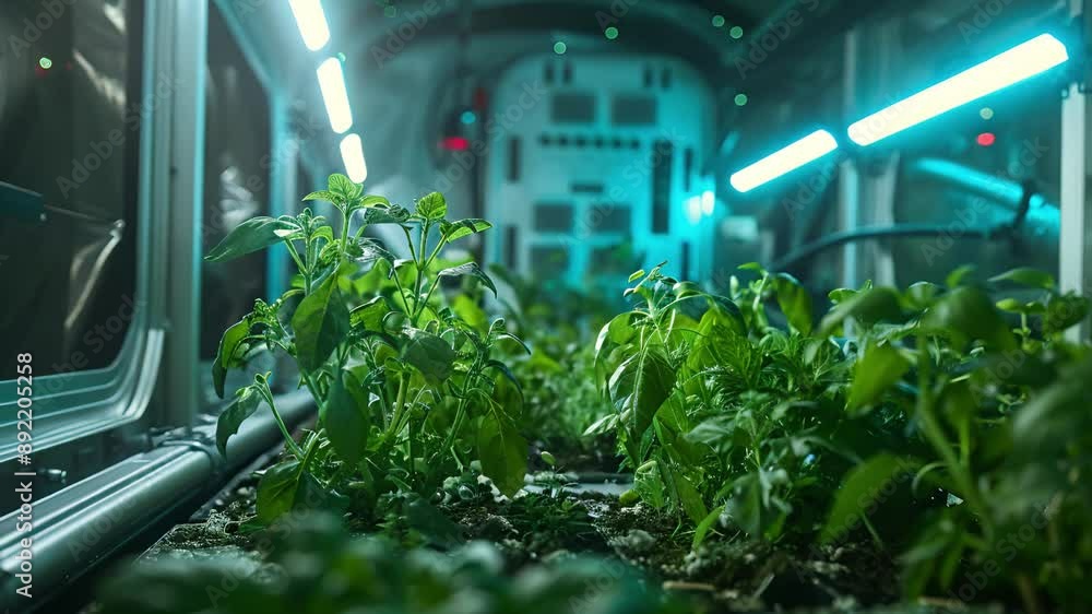 Plants Growing in a Spacecraft's Interior Plants Growing in a Spacecraft's Interior