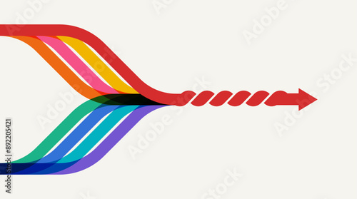 Abstract arrow direction. Business investment to success. financial data graph strategy. Technology background. High speed.