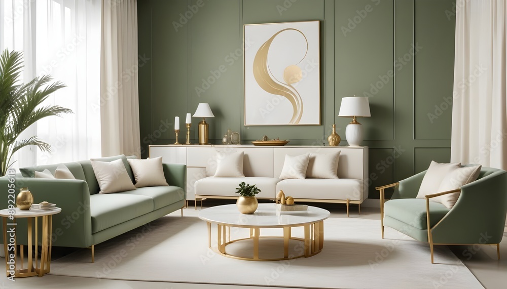 Photo interior modern design room 3d illustration Photo interior modern design room 3d illustration