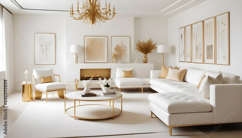 Photo interior modern design room 3d illustration Photo interior modern design room 3d illustration