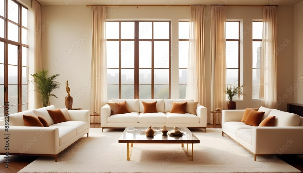 Photo interior modern design room 3d illustration Photo interior modern design room 3d illustration