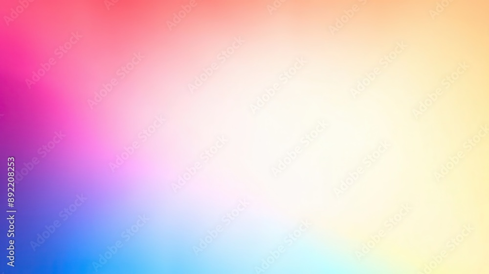 Obraz premium A vibrant and colorful abstract background showcasing a smooth gradient of hues, perfect for creative projects.